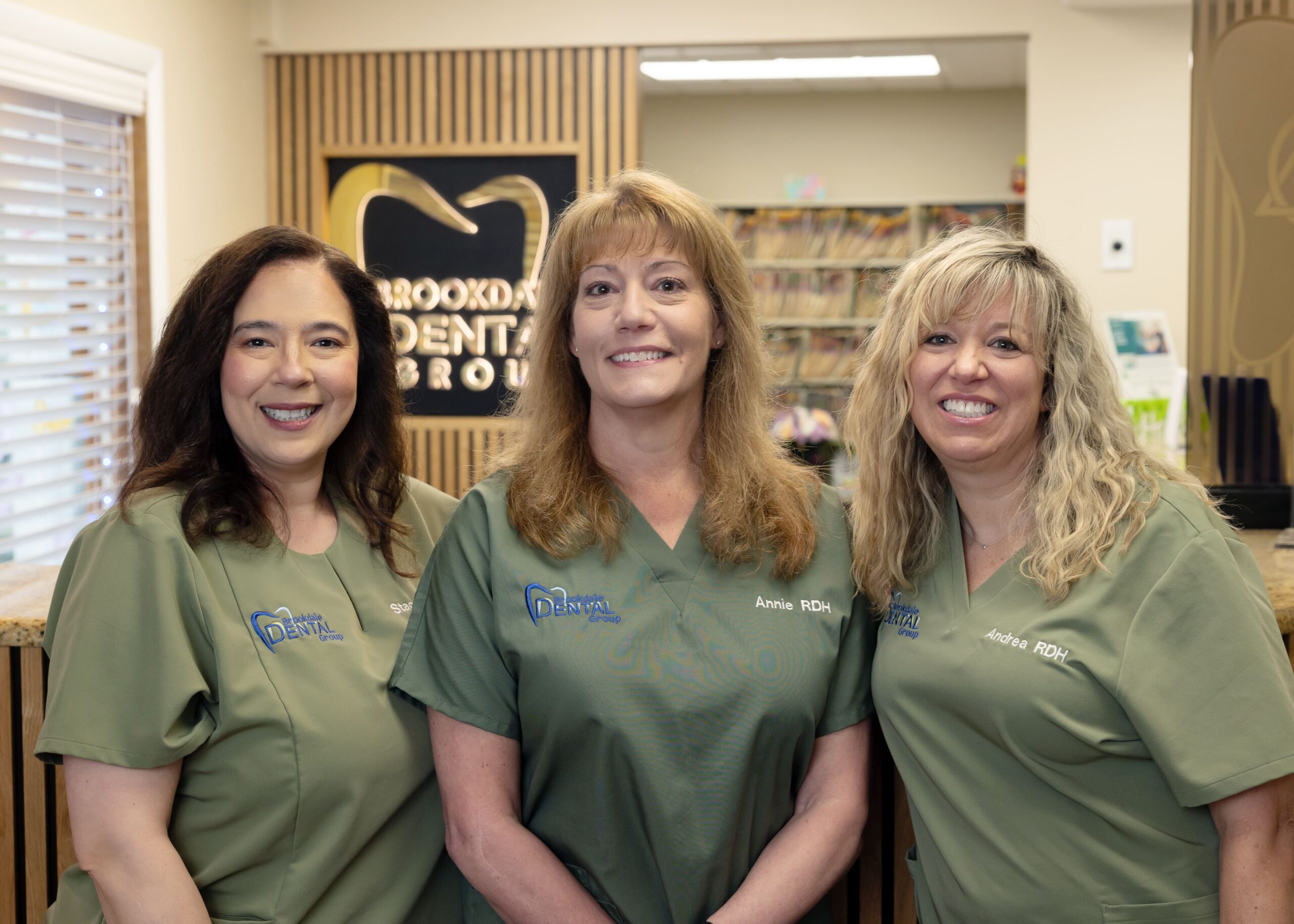 Annie, Nicole, and Andrea, Dental Hygienists from Brookdale Dental Group